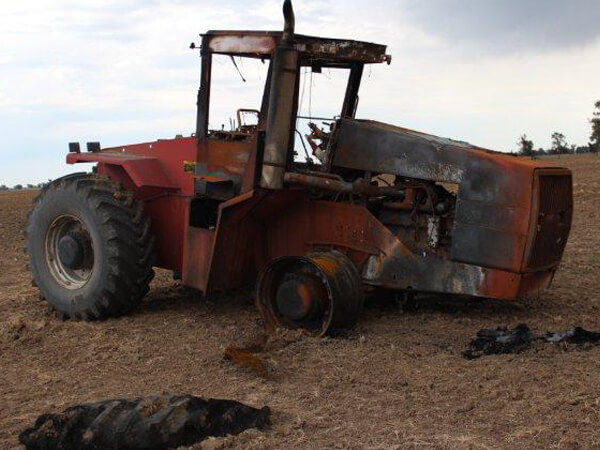 Tractor fire