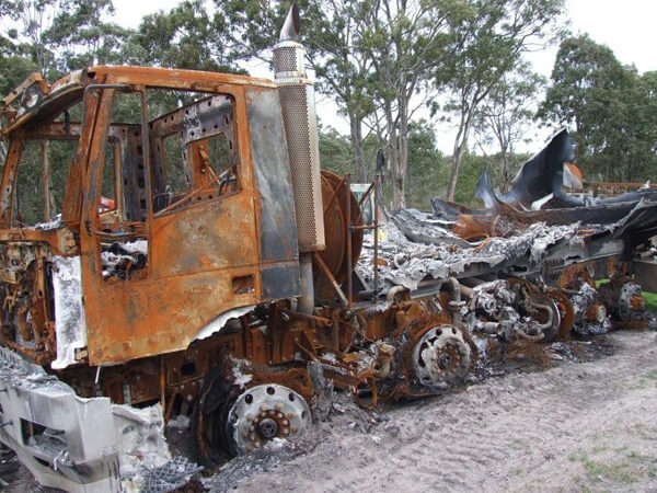 Truck fire